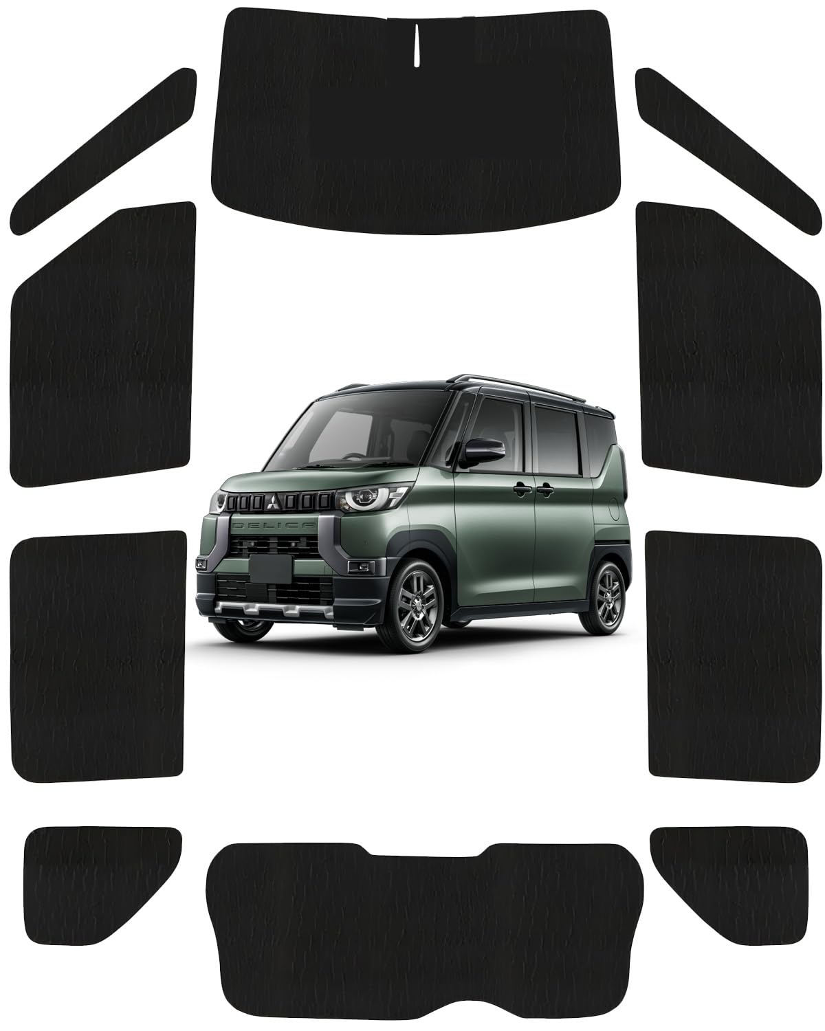 送料込み！B45Aルークスデリカミニ車中泊サンシェードフルセット日除け 送料込み！B45Aルークスデリカミニ車中泊サンシェードフルセット